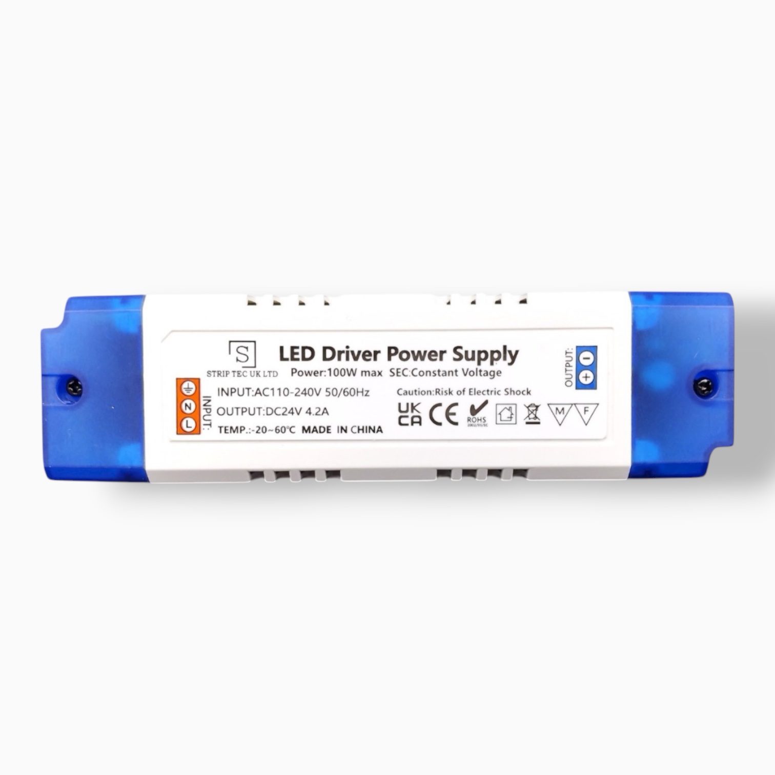 StripTec | IP20 | 24V | 100W | Constant Voltage | Non Dimming | LED Driver - Image 1