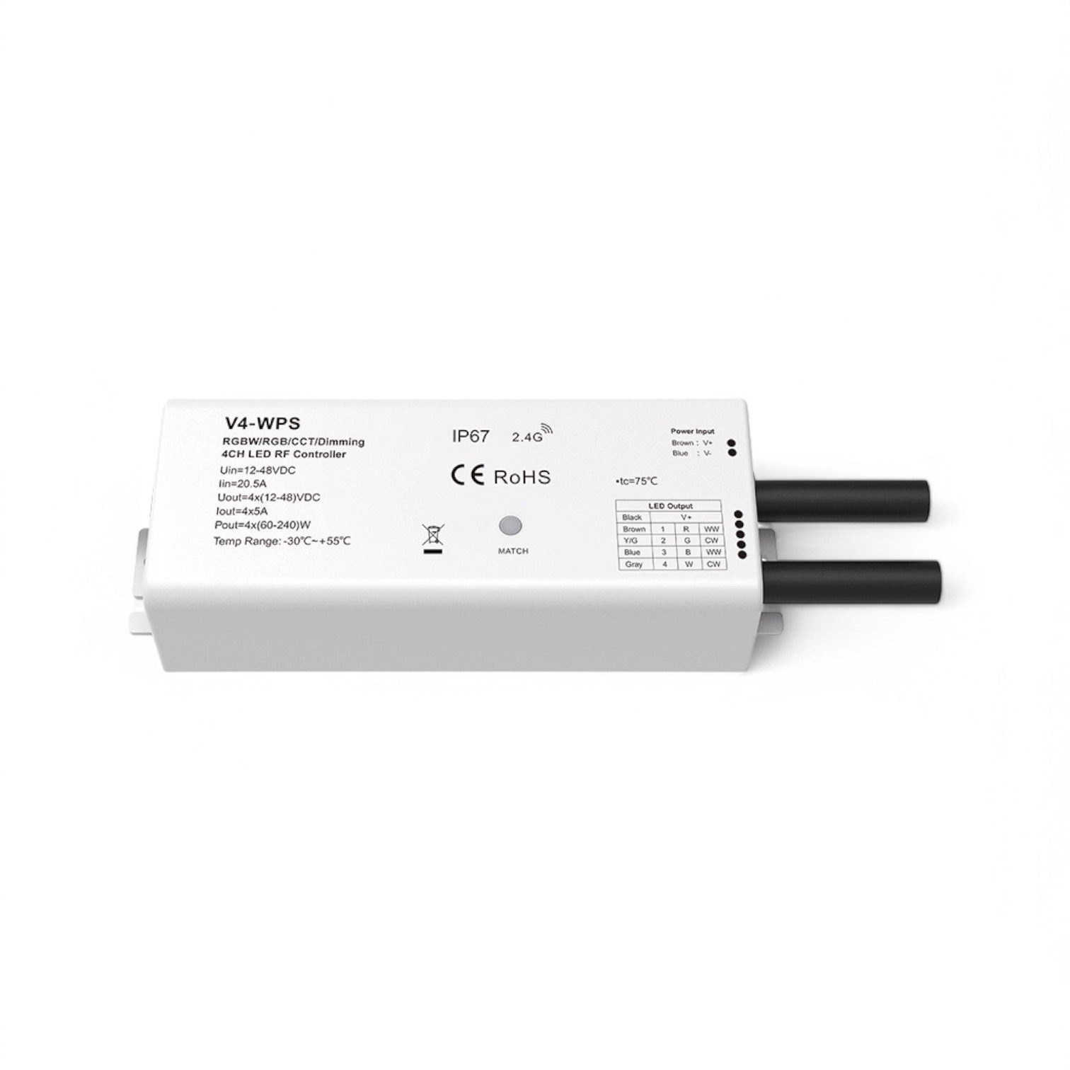 striptec-4-channel-12-48v-ip67-waterproof-receiver-dimcctrgbrgbw-2