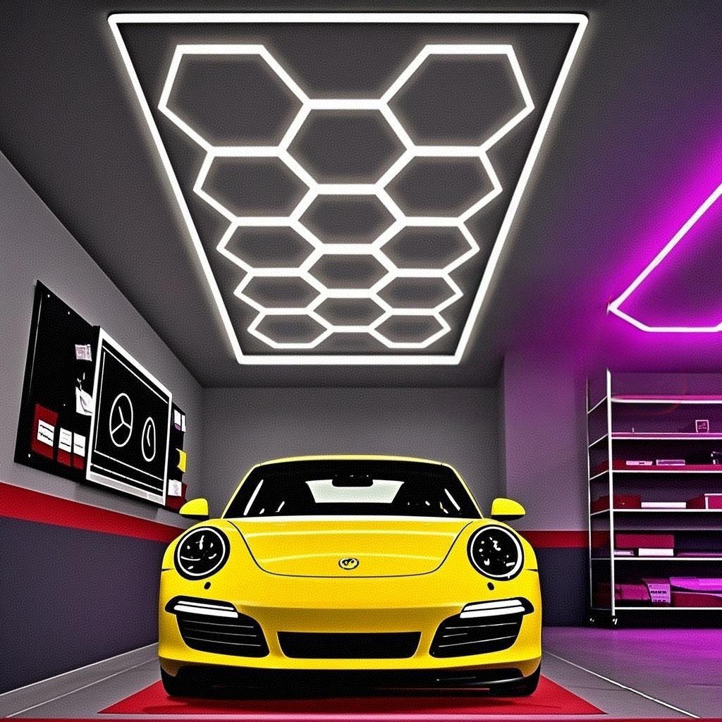 Premium | 14 x Hexagon LED Lighting System with Border - Image 1