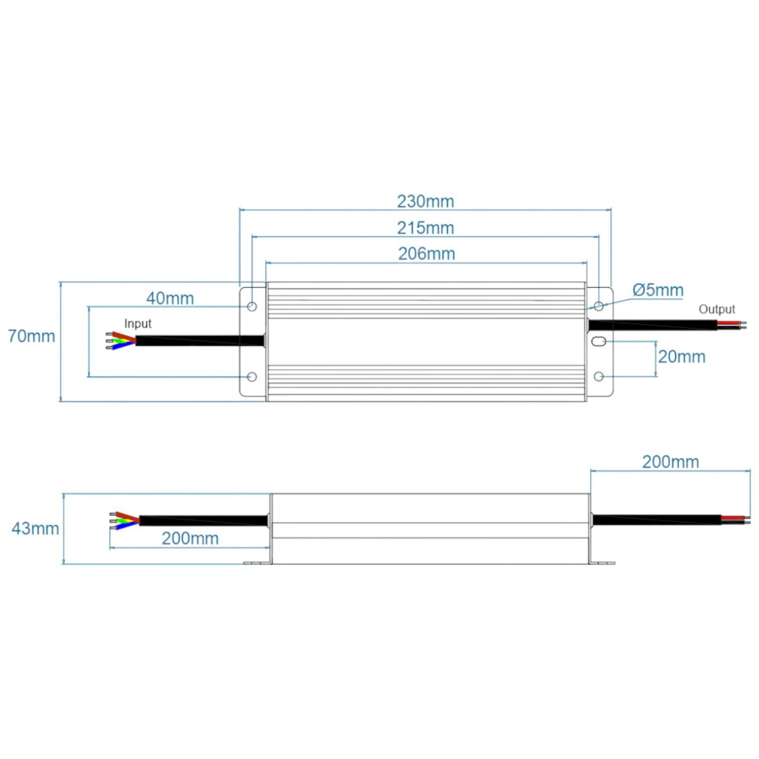 EcoPac | 100W Constant Voltage | 24V | IP67 Triac Dimming | LED Driver - Image 2