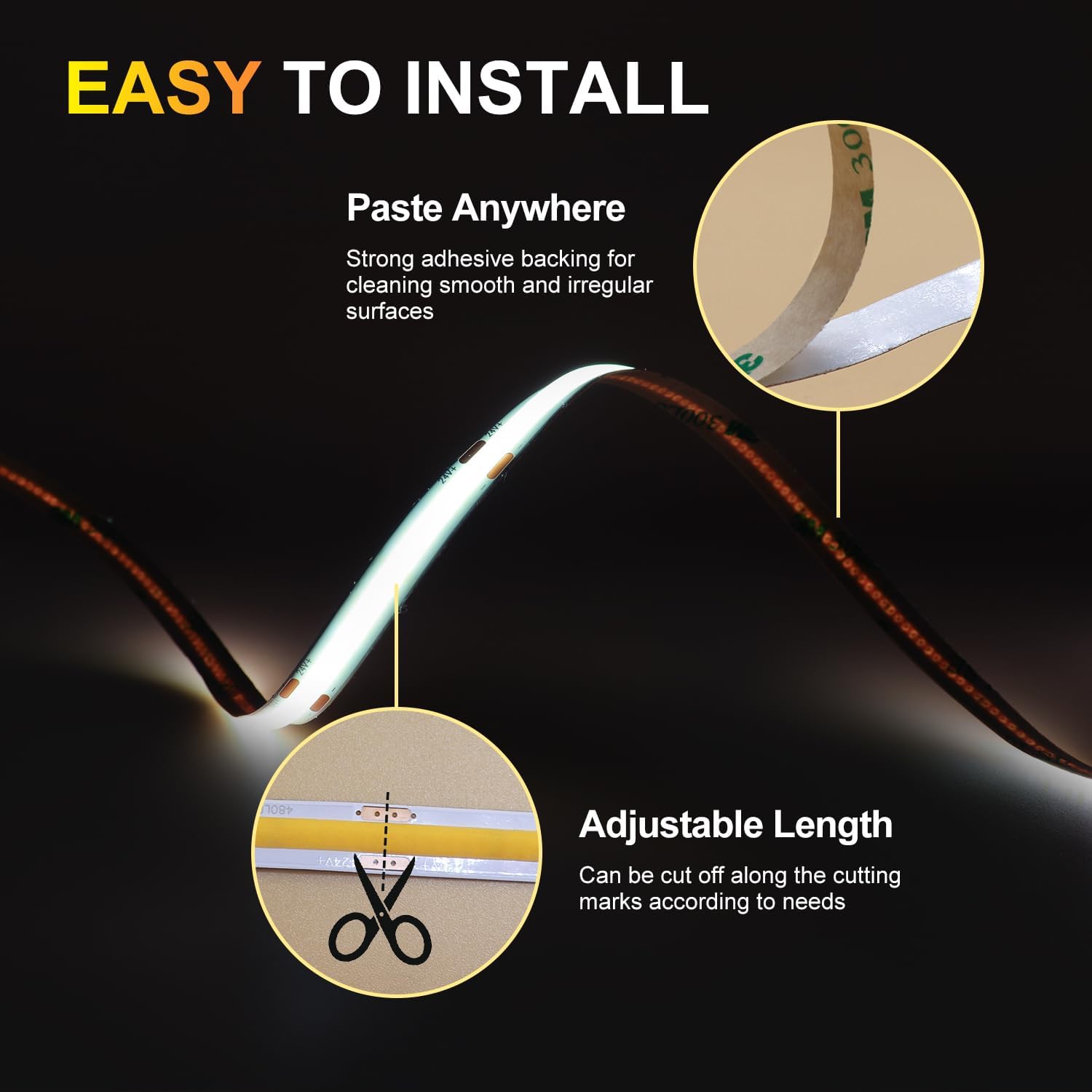 StripTec | 5M Seamless COB | LED Strip Kit | IP20 - Image 4