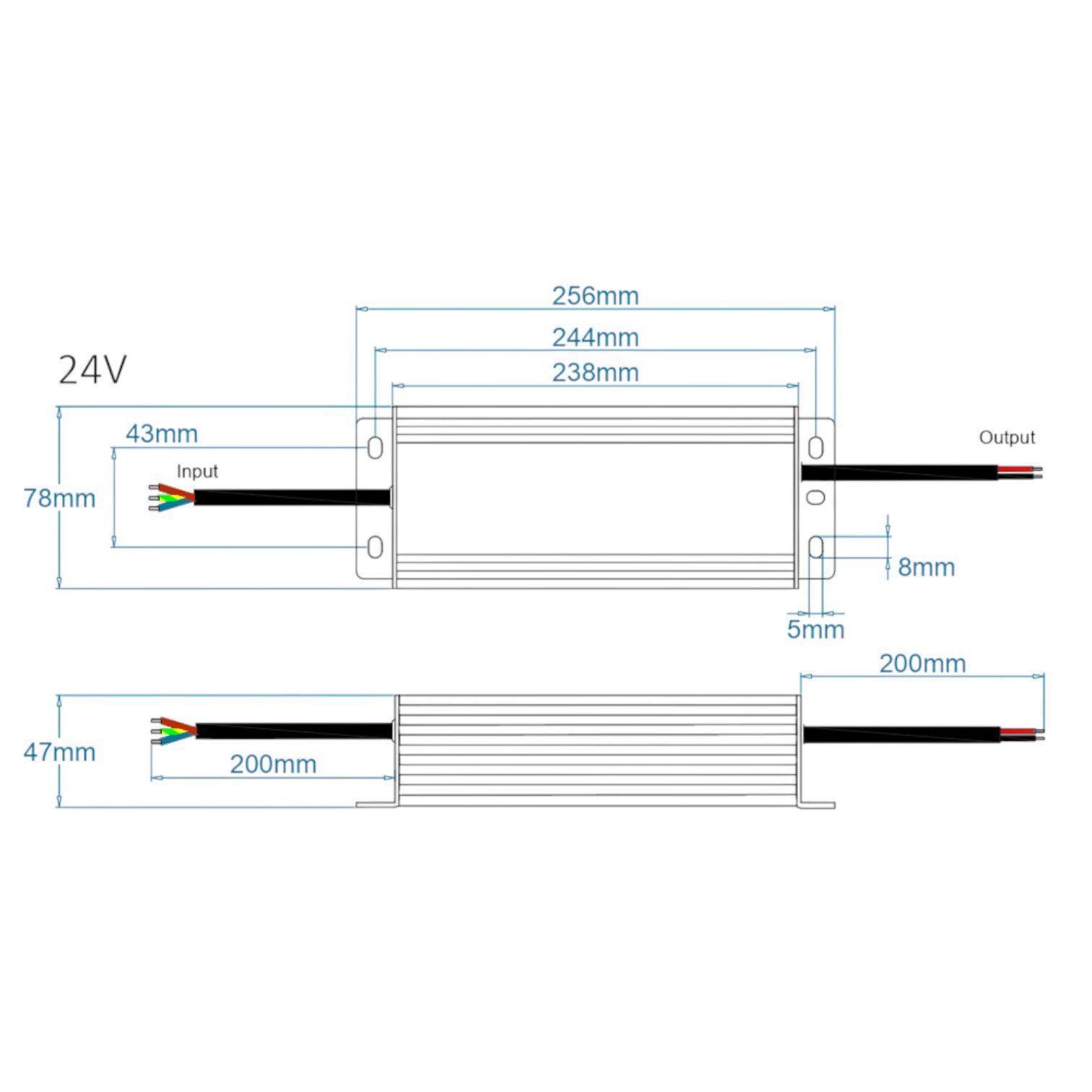 EcoPac | 150W Constant Voltage | 24V | IP67 Triac Dimming | LED Driver - Image 2