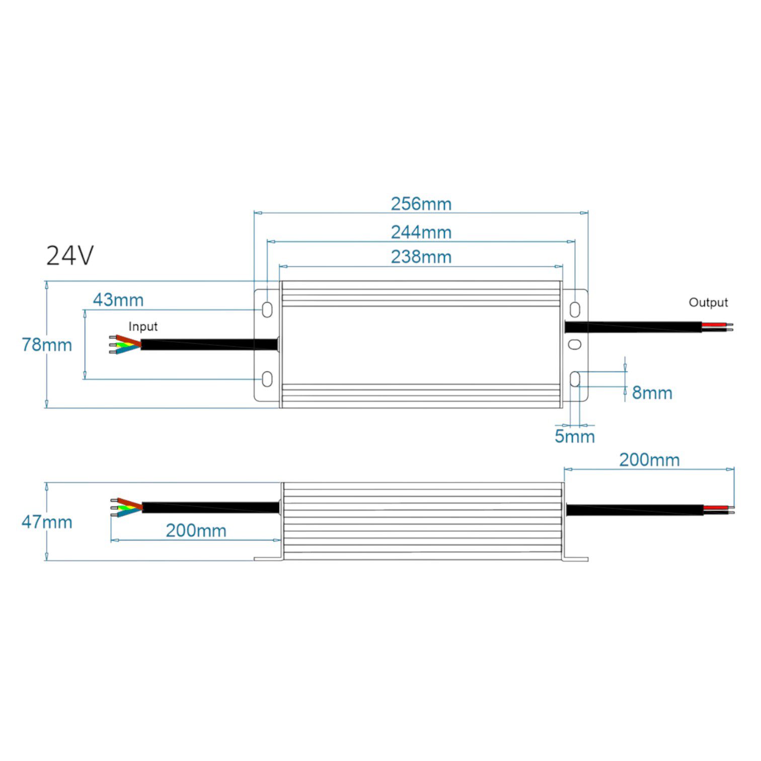 elec-200-24t-dimension-triac-dimmable