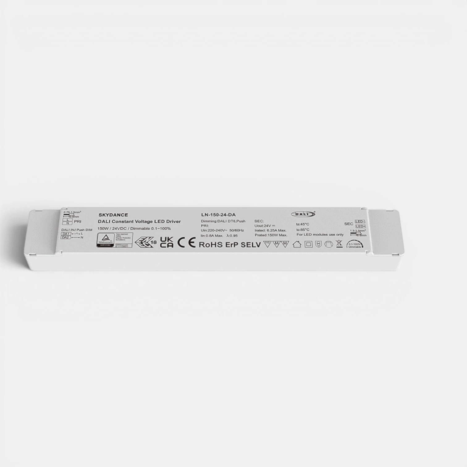 Strip Tec | 150W Constant Voltage | 24V | IP20 DALI Dimming | LED Driver - Image 2